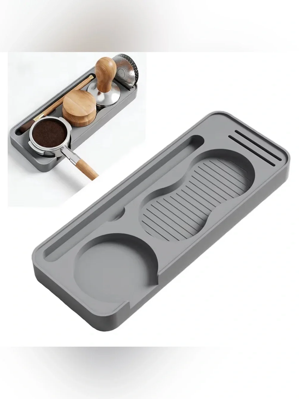 Espresso Tamping Station Base Coffee Mat Portafiller Holder